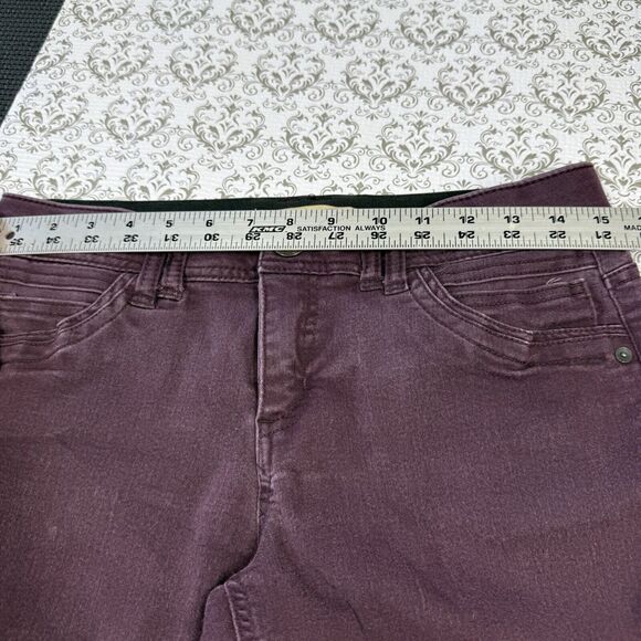 Democracy Ab Solution Purple Denim Skinny Jeans Women's Size 6 - Picture 5 of 7